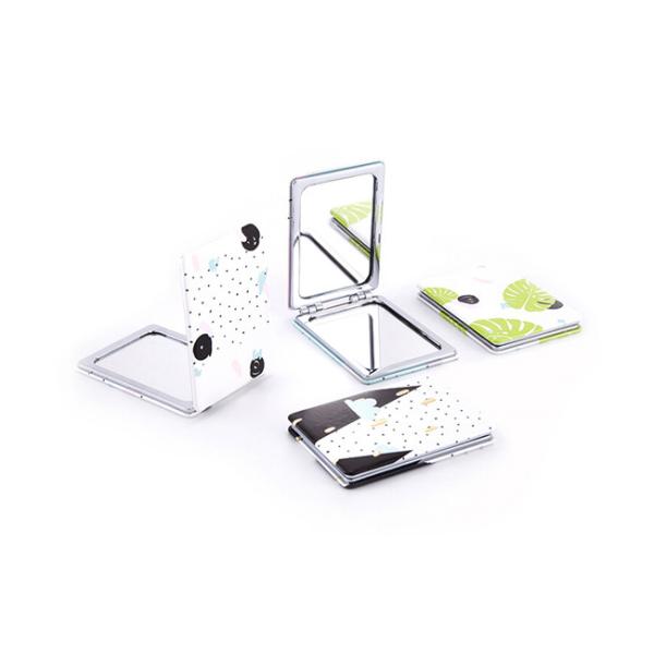 Rectangle Cosmetic Pocket Mirror Cute Foldable Souvenir Gift Printing Logo
