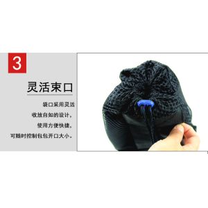 Double Shoulder Drawstring Sack Bag , Washable Sports String Backpack