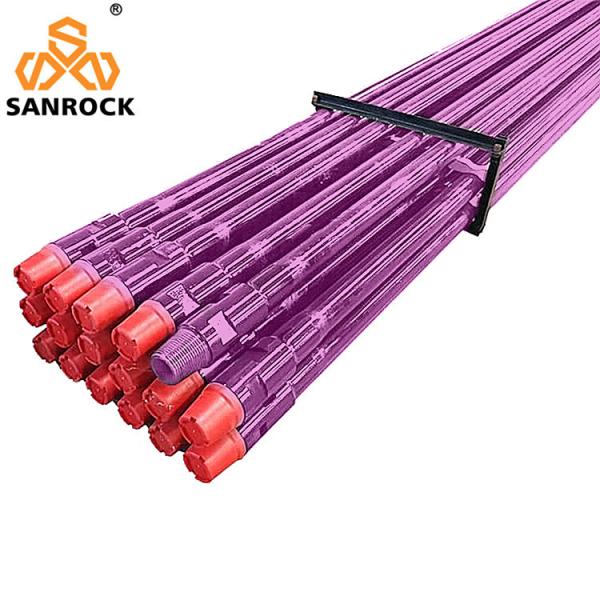 API Thread Drill Pipe 76mm 2m Upsetting Process And Nitriding Treatment Drill Rod