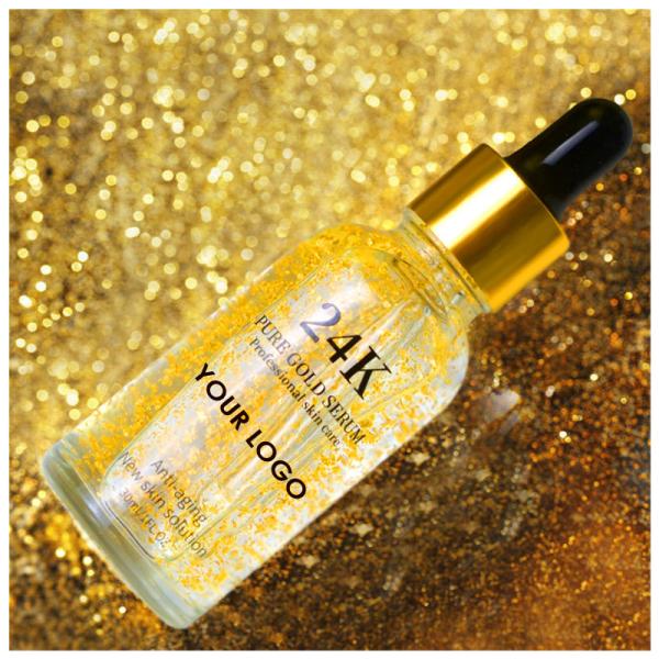 24k Glod Face Serum Deep Moisturize Brightening Whitening Anti Aging Facial Essence Anti-wrinkle Serum Skin Serum Nourish Firm