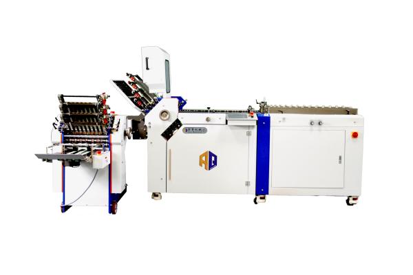 Automatic Cross Fold Leaflet Paper Feeder Folding Machine Air Suction Folding