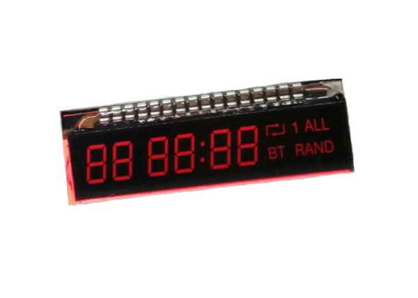 Quality Seven Segment Negative LCD Display With Metal PIn Connector For Electronic Timer for sale