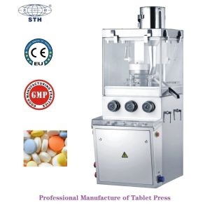 Geometrical Shape Rotary Tablet Press Machine 50KN Button Control