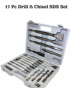 Plastic Case Masonry Drill Bit And Chisel Sds Plus Rotary Hammer Bits Set