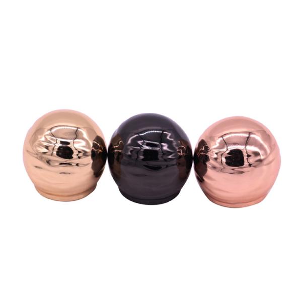 Luxury 25 * 37mm Metal Perfume Cap / Perfume Bottle Lids For Antique Perfume Bottles