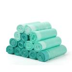 HDPE Custom Logo Printing Garbage Bags With Drawstring For Interleaved