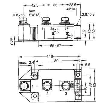China MCC220-06io1 Thyristor Modules Thyristor/Diode Modules  IXYS IGBT Power Module wholesale