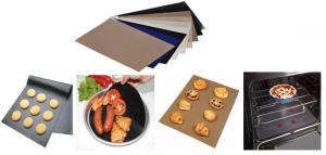 China PTFE Coated Fiberglass Cloth / High Temperature Fiberglass Tape Cooking Liner wholesale