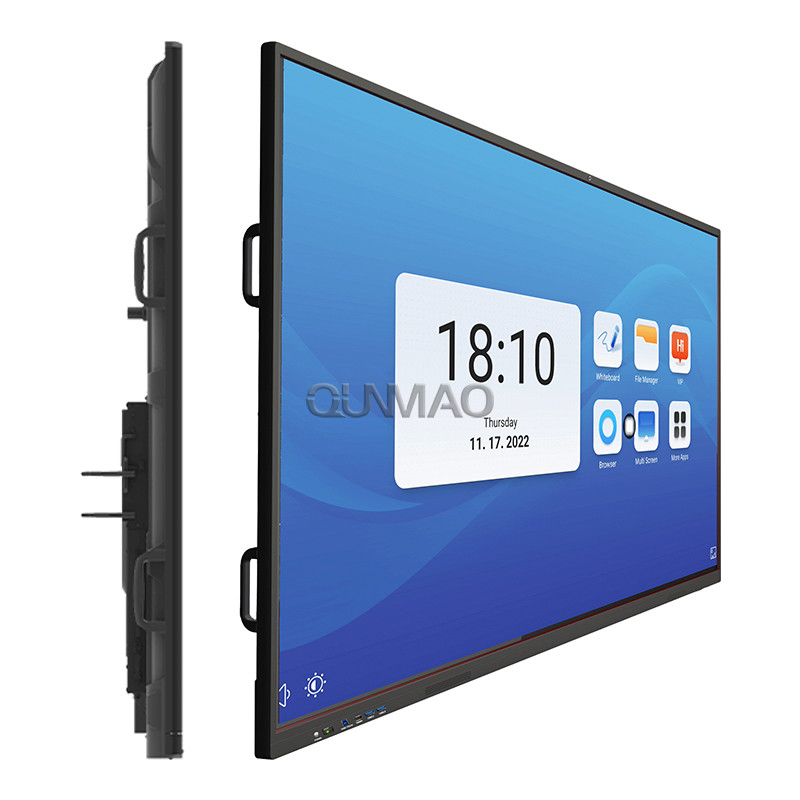 Qtenboard 65"75"86" Interactive Digital Whiteboard for Classroom 4K UHD Smart