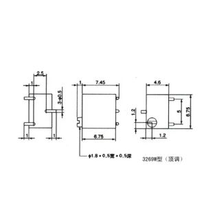 3269X SMD Potentiometer Precision Trim Potentiometer 3269 Adjustable Resistor
