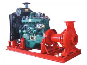 China Electric start diesel engine fire pump water 100 hp High pressure 6 inch suction 50m head wholesale