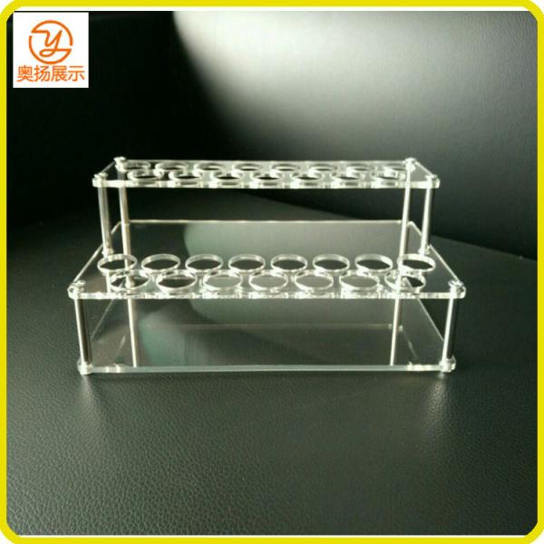 China factory customized disassembled clear acrylic cosmetic display lipstick display