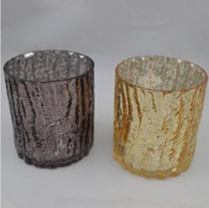 China crackle glass candle holders glass candle holders cheap mercury glass candle holder on sale