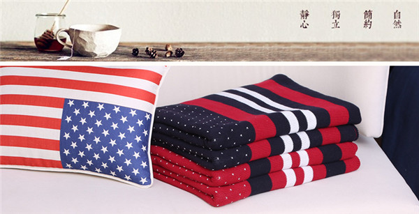 Beautiful Colorful Popular Quilted Throw Blanket For Sofas / Chair 100% Polyester
