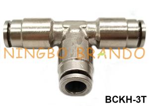 China Male Brass Union Branch T Style Push On Tube Pneumatic Hose Fitting 1/8 1/4 3/8 1/2 on sale