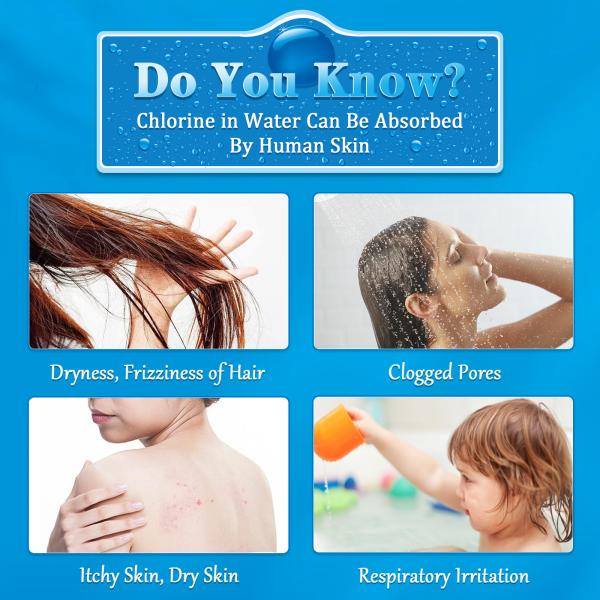 Comparison of filtered vs unfiltered shower water