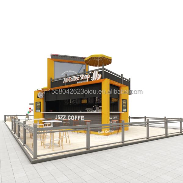 Aluminum Alloy Windows 20ft 40ft Prefab Mobile Shipping Bar Coffee Shops Restaurant Container Modular House Home