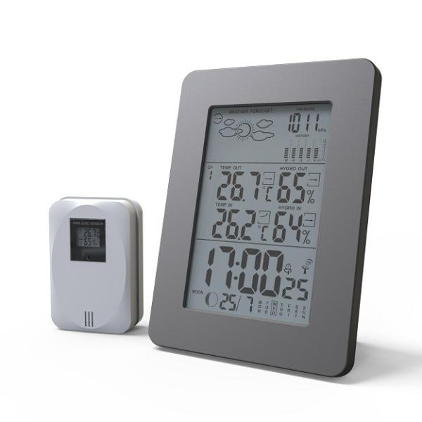 Quality Weather Station Wifi Internet With Calendar Weekday Display Clock Alarm Thermometer Hygrometer for sale