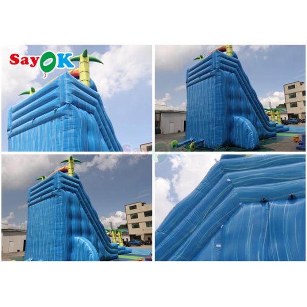 Inflatable Swimming Pool Slide Tropical Fiesta Breeze Commercial Inflatable Water Slide For Kids Adults