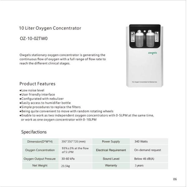 10 Liter Oxygen Concentrator Medical Grade