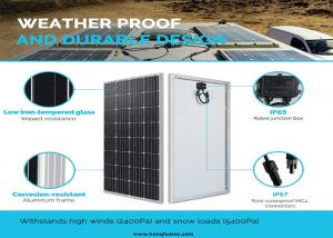 China 150 Watt Monocrystalline Silicon Solar Panels , Monocrystalline Solar Module wholesale