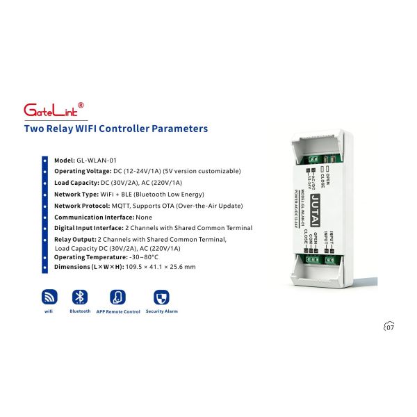 Cloud Supported WiFi Gate Access Controller Encrypted Wireless Connection Centralized Backend Management Multi-User Authorization for Residential &