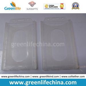 China Durable Office Using Open Faced ID Badge Holder PP White wholesale