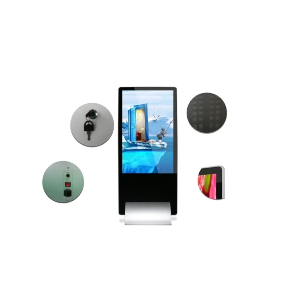 43 Inch Touch Screen Kiosk with 1920x1080 Resolution and 400CD/M2 Brightness