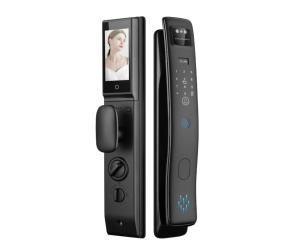 China Qleung S958max With Cerradura 3D Face ID Intelligent Tuya Wifi Video Calling Fingerprint Recognition Card Key Code Smart Door Lock wholesale