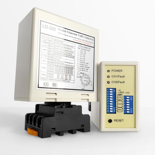Industrial gate automation Inductive Dual channel loop detector 12-24 VADC