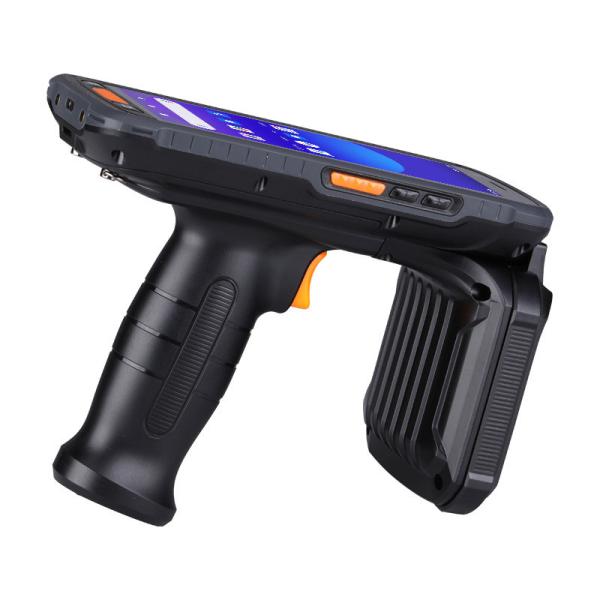 Quality Warehouse Vehicle Inventory Scanner Long Distance 15M RFID PDA UHF RF Hand Held Android PDA Reader Barcode Laser for Stock for sale