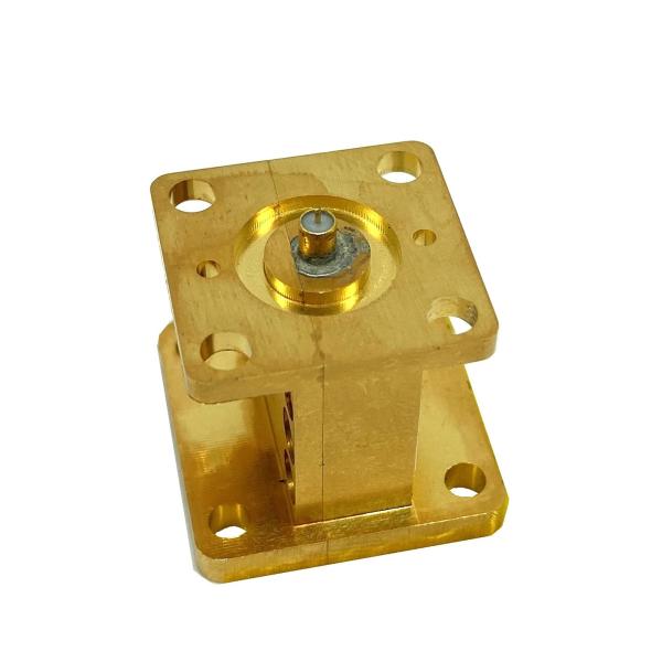 RF Microwave Waveguide To Coax Adapter With Low Insertion Loss
