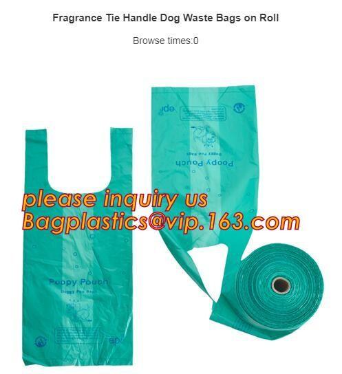 security factory sales biodegradable pet waste dog poop bag, Heavy Duty Custom Biodegradable PE Dog Poop Pet Waste Bags