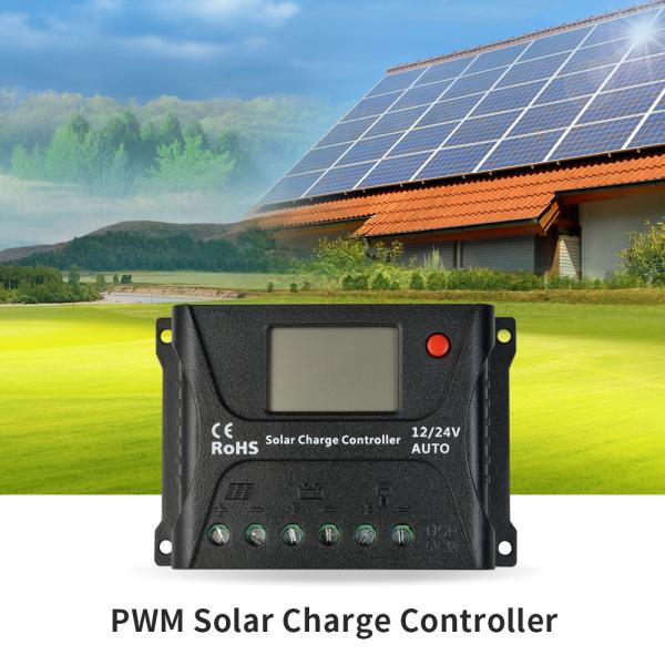 Quality SR HP2410 PWM Solar Charge Controller PWM Smart Charging With LCD Screen for sale