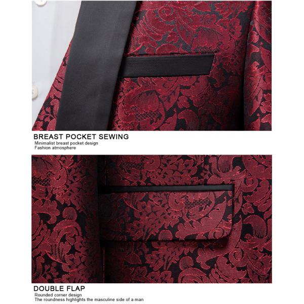 Boys Formal Wear Jacket in Formal Three Piece Suit with Woolen Cloth Fabric and V-Neck