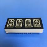 Low Power Ultra Blue 0.47" 4 Digit Led 14 Segment Display Common Anode For STB