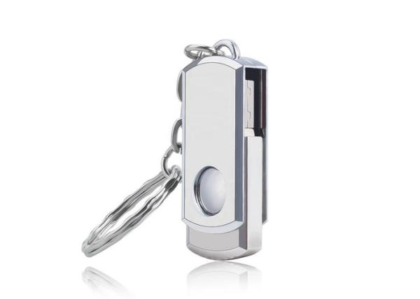 Quality High Read / Write Speed USB Memory Disk , Swivel USB Flash Drive With Keyring for sale