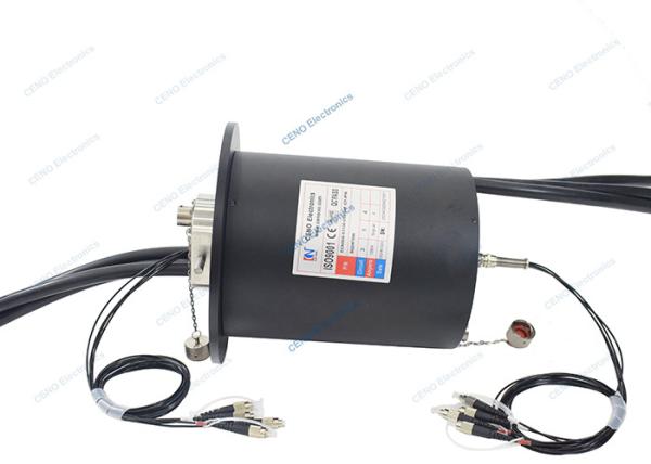 Quality 4 Channels SM MM Fiber Optic Rotary Joint Slip Ring With FORJs For Robot for sale