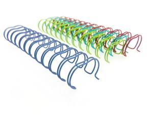 China 5/8&quot; - 1-3/4&quot; 2:1 Pitch Twin Loop Wire O Bindings For Notebook wholesale