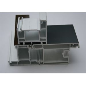 China 60mm PVC Extrusion Profiles Plastic Window Frames with CE Certification wholesale