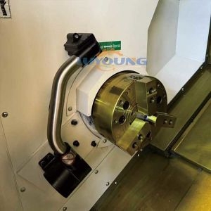 Cnc Lathe Slant Bed TCk50 Hydraulic Chuck Tailstock Hydraulic Turret