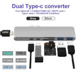 7-in-1 USB C Hub for MacBook Pro PC w USB-C Port USB-C 40Mbps100W Power Delivery