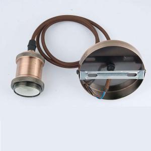 China E27 lampholder, Hanging Lamp Holder Socket Base, Hanging Fitting Decoration, fabric wire, 110-250V input voltage on sale