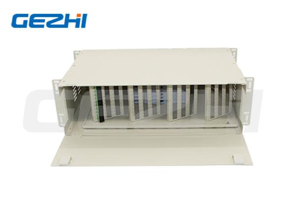 Quality Ftth Odf Optical Distribution Frame 3u Rack Mount 144 Core Sc Lc Fc Patch Panel High Density for sale