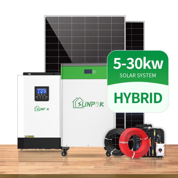 Quality MPPT Solar Inverter Power System 3000W 5000W 8000W 10000W  Hybrid Inverter With Lithium Ion Battery for sale