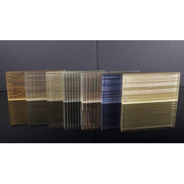 High Security Customized Laminated Glass Metal Fabric For Upscale Hotel
