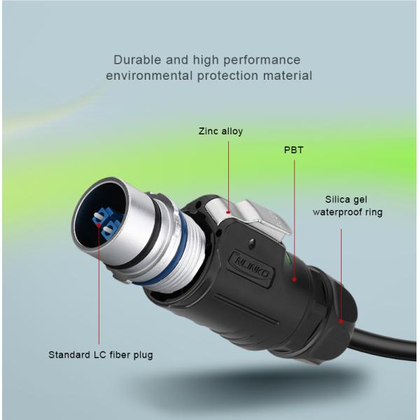 CNLINKO Dust protection Waterproof Plug to Socket Plastic Housing Fiber Optic Connector