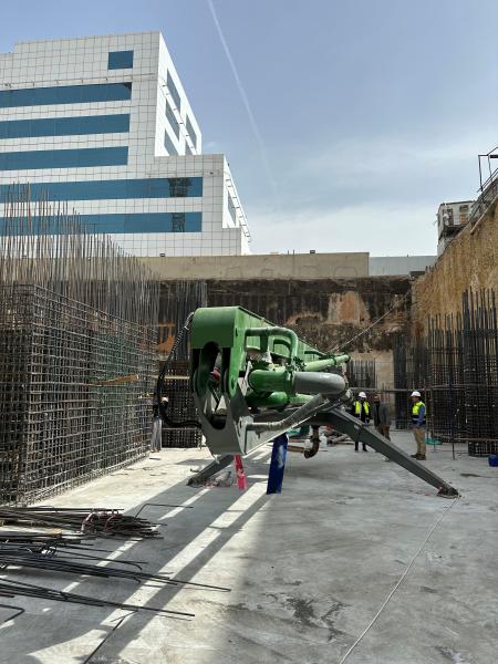 Quality 28Mpa Hydraulic System Concrete Placing Boom with 360° Slewing Angle and 4.2m Stationary Height Spider HG21 for sale