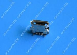 China 5 Pin SMT PCB Mount Port Waterproof Micro USB Connector , Female Micro B USB Connector wholesale
