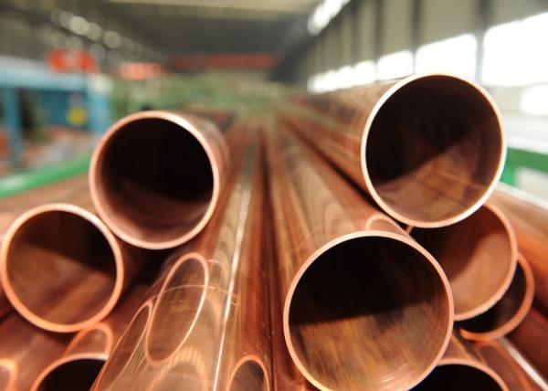 Quality Mirror Polished Copper Nickel Pipe , Thin Wall Nickel Plated Copper Tubing , C12200 for sale